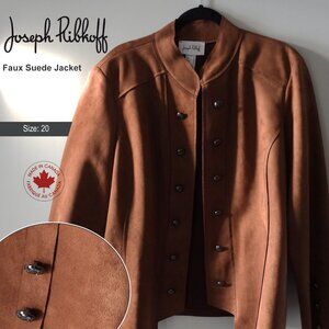 Joseph Ribkoff Faux Suede military-style jacket